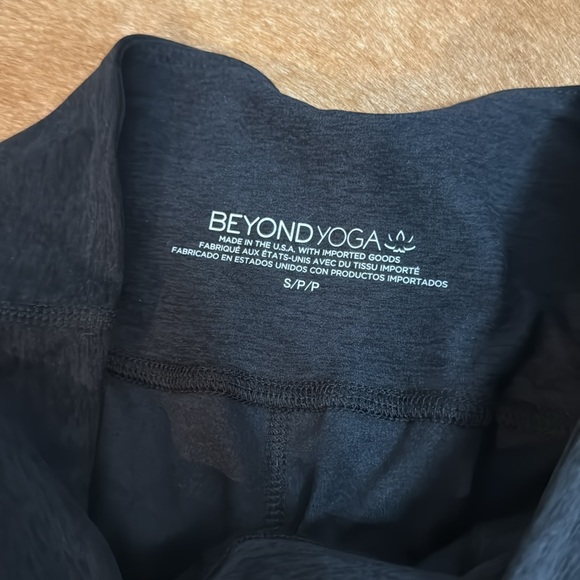 NWT Beyond Yoga Spacedye Laid Back Wide Leg Pant Darkest Night Black Small - Picture 5 of 6